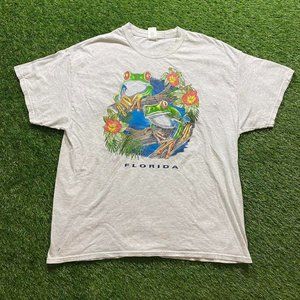Florida Y2K Frog Nature T Shirt XL